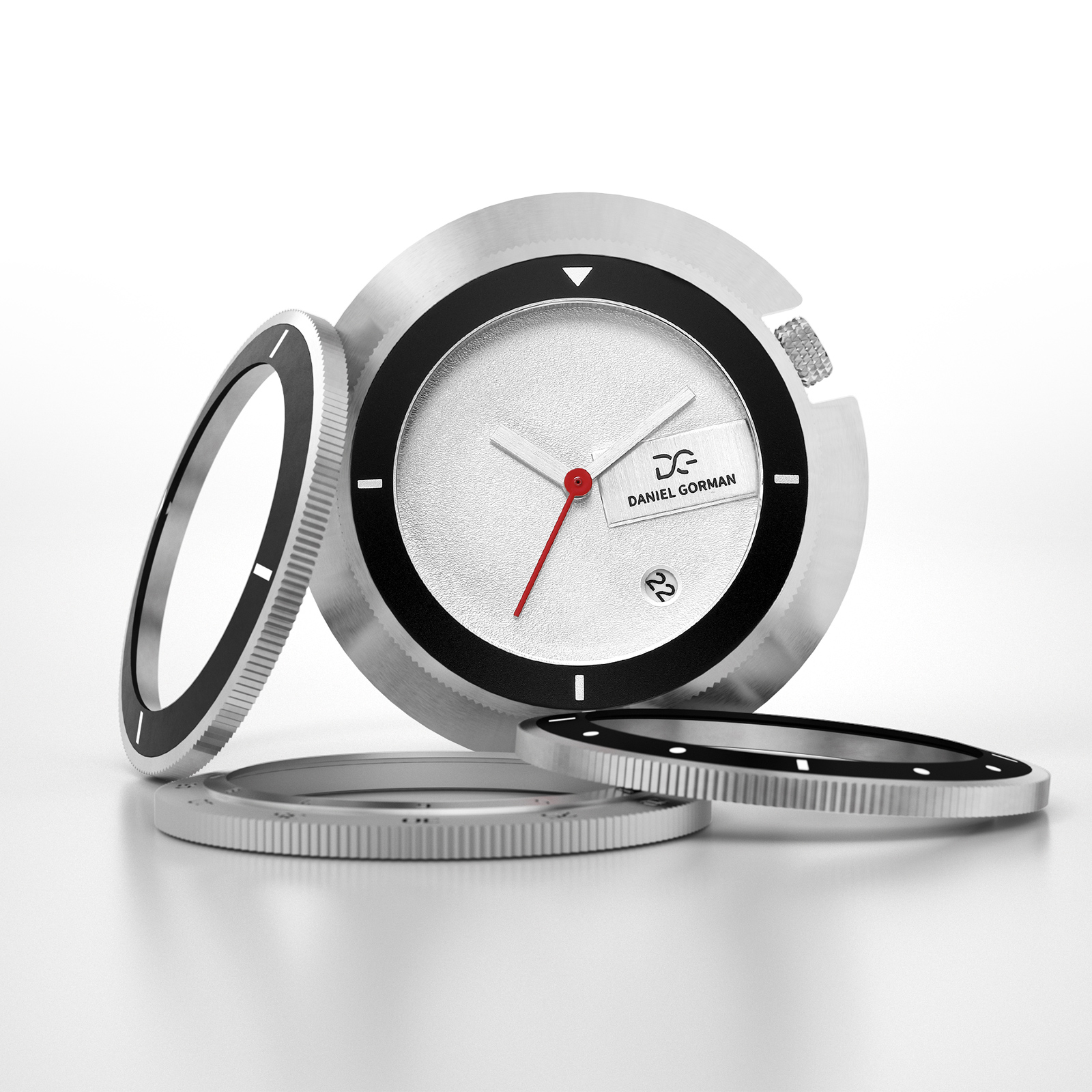 DG9317 Modular Geometry Watch – Interchangeable Bezel Edition