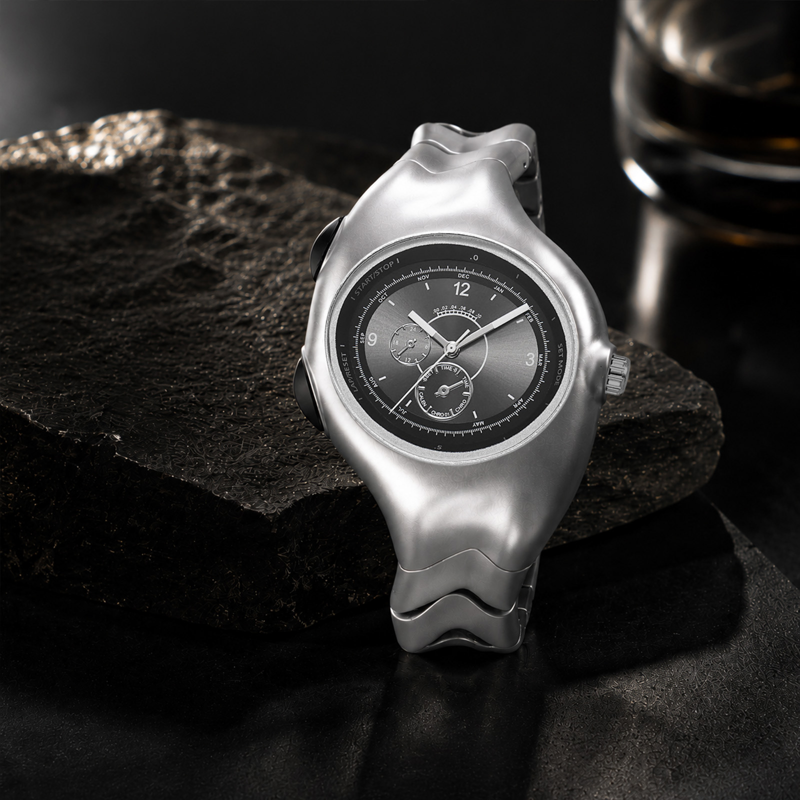 Y2K Liquid Metal Chrono