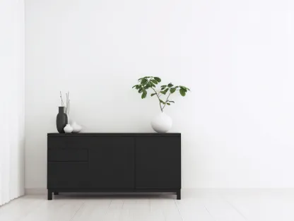 Meuble d'entrée en bois 140x40x80 cm - Noir - Rangement intérieur - Style contemporain-Pinemybase