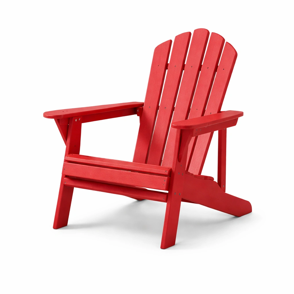 Sedia adirondack in legno composito rosso
