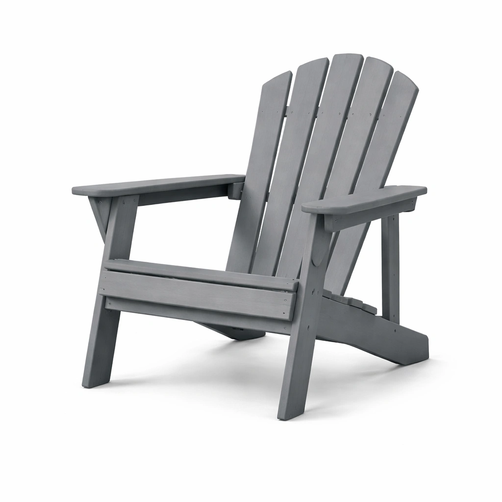 Sedia adirondack in legno grigio