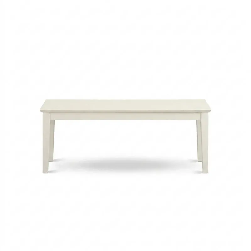 Sitzbank aus Buchenholz Weiß