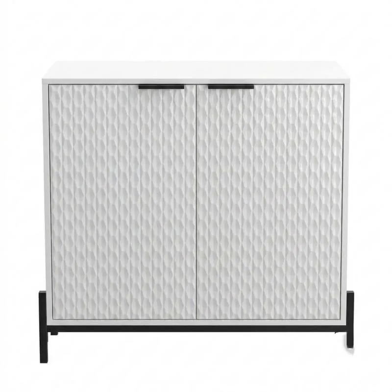 Schrank MDF Weiß Rechteckig
