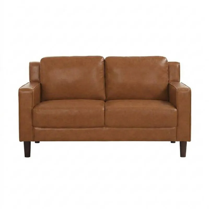 2-Sitzer Sofa Leder Braun