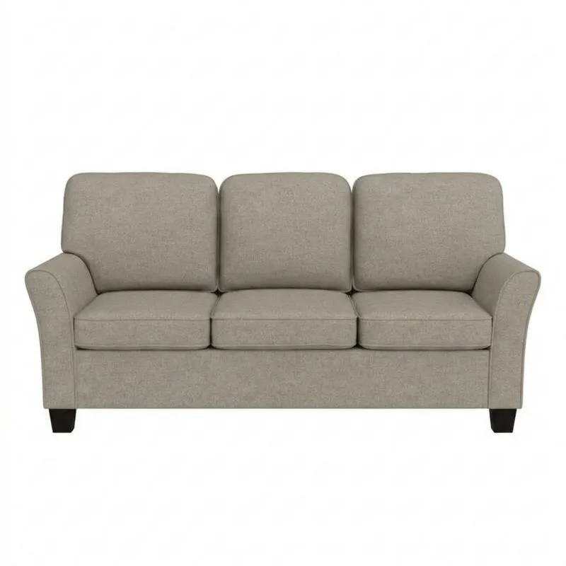 Beiges 3-Sitzer-Sofa aus Polyester