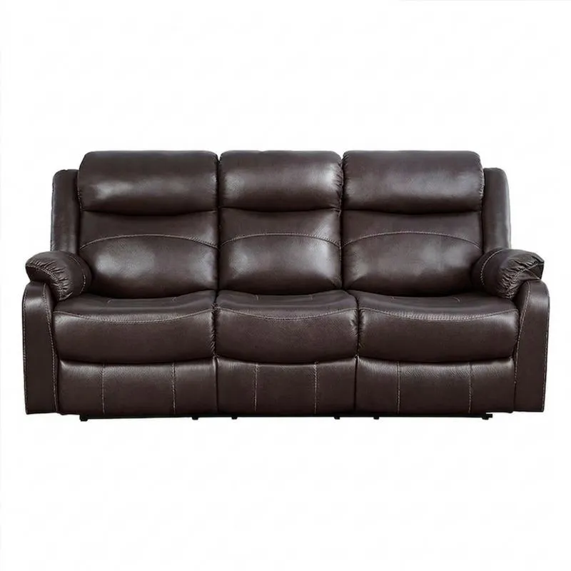 3-Sitzer Sofa Leder Braun