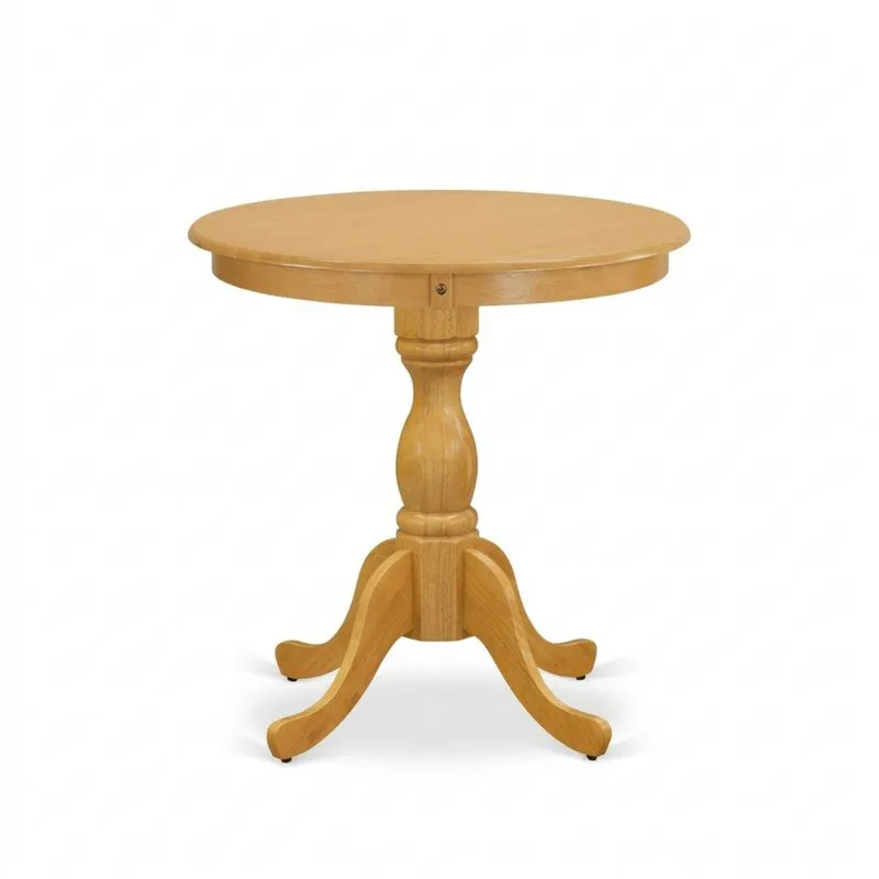 Runder Tisch aus Eichenholz, 75 cm Durchmesser