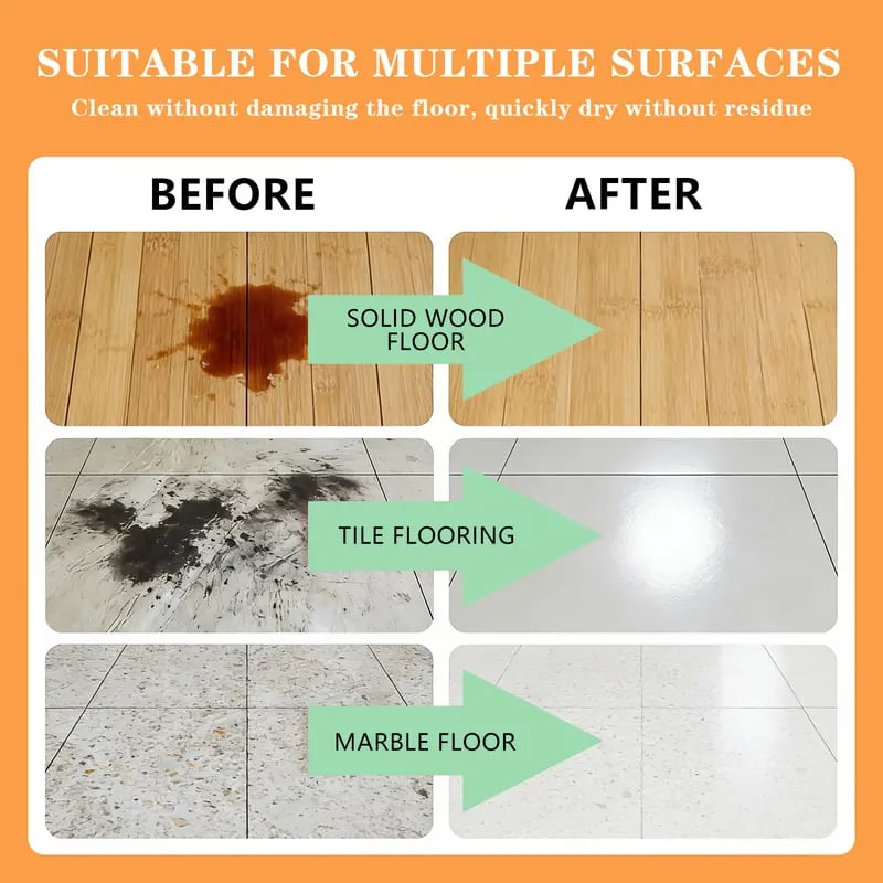 🎁Floor Cleaning Tablets - Safe for Wood Tile Marble Quick Dry No Residue