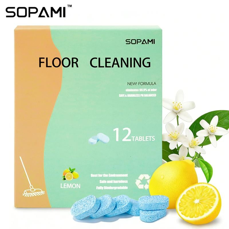 🎁Floor Cleaning Tablets - Safe for Wood Tile Marble Quick Dry No Residue