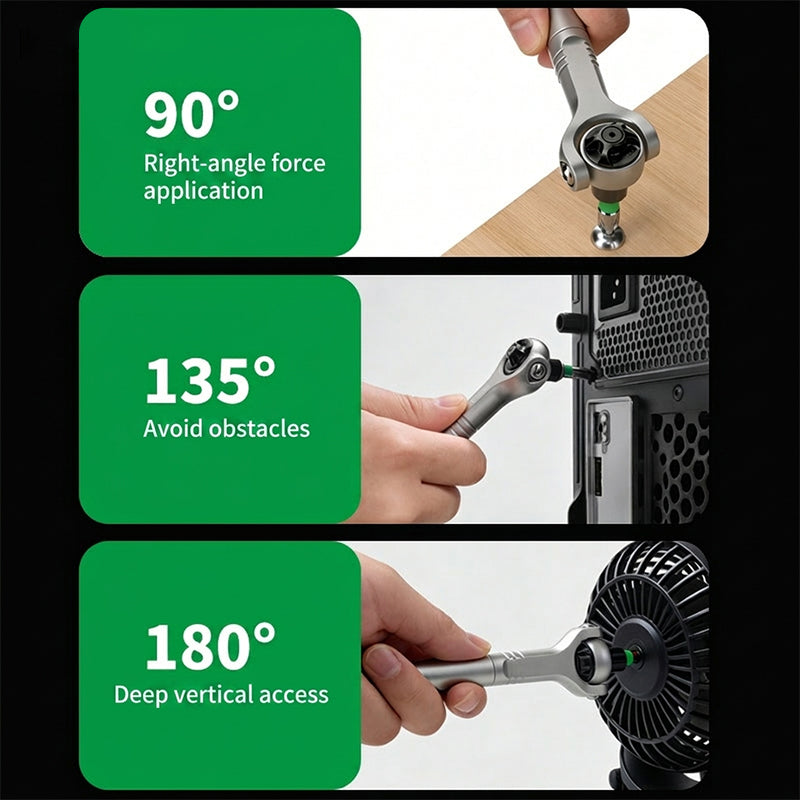 Vistorao™ 40-in-1 Magnetic Mini Ratchet Screwdriver Set for Tight Spaces 🔧