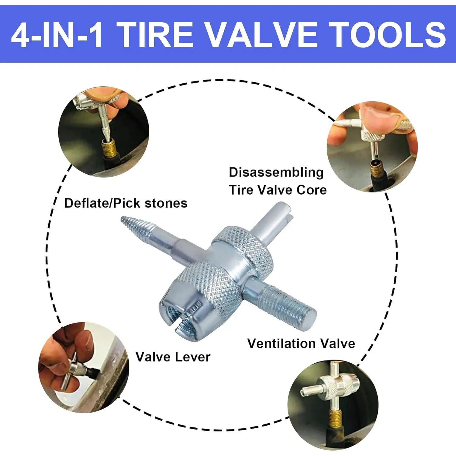 Vistorao™ 14-Piece Set Quick Change Tire Valve Tool Kit