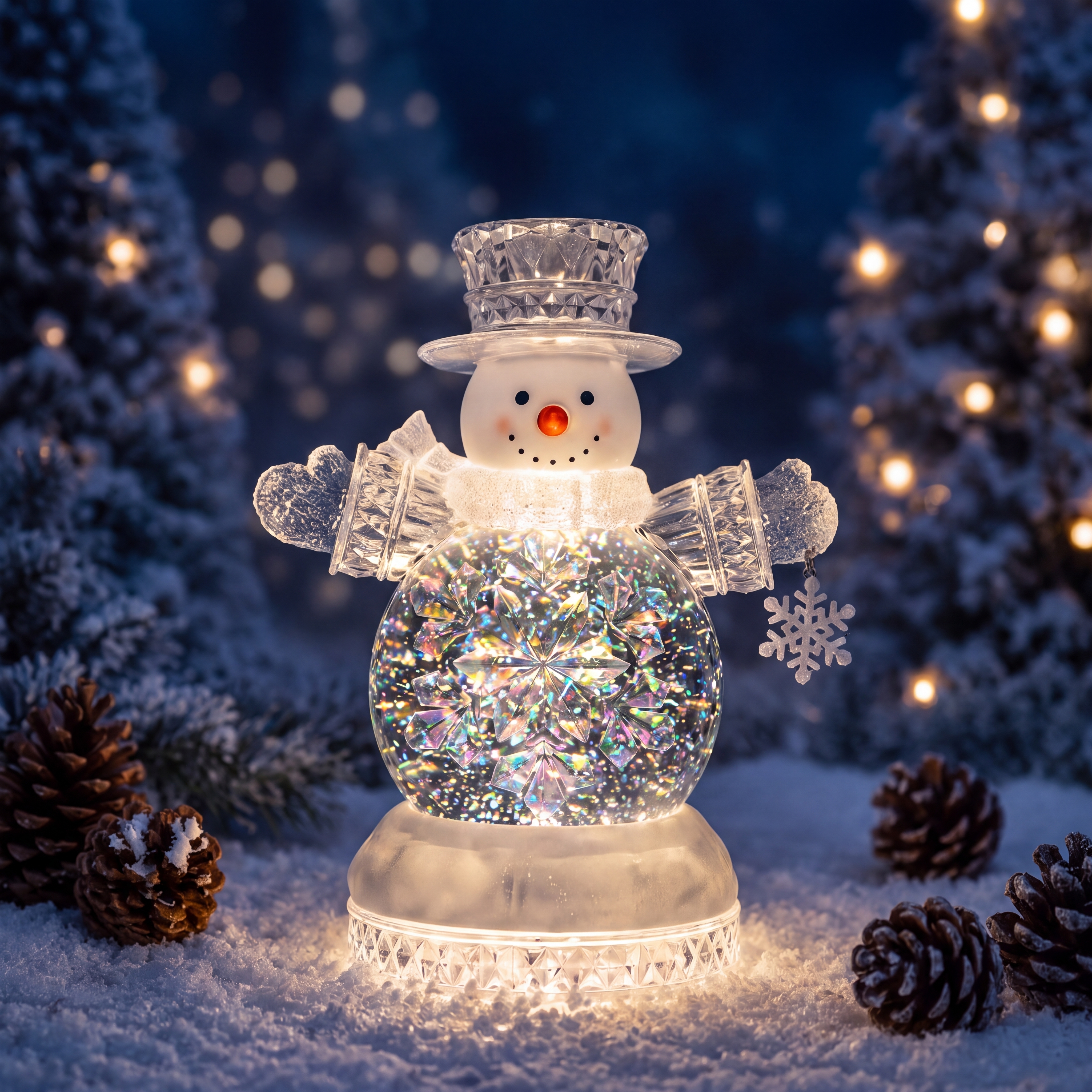 Cowboy snowman Christmas decoration