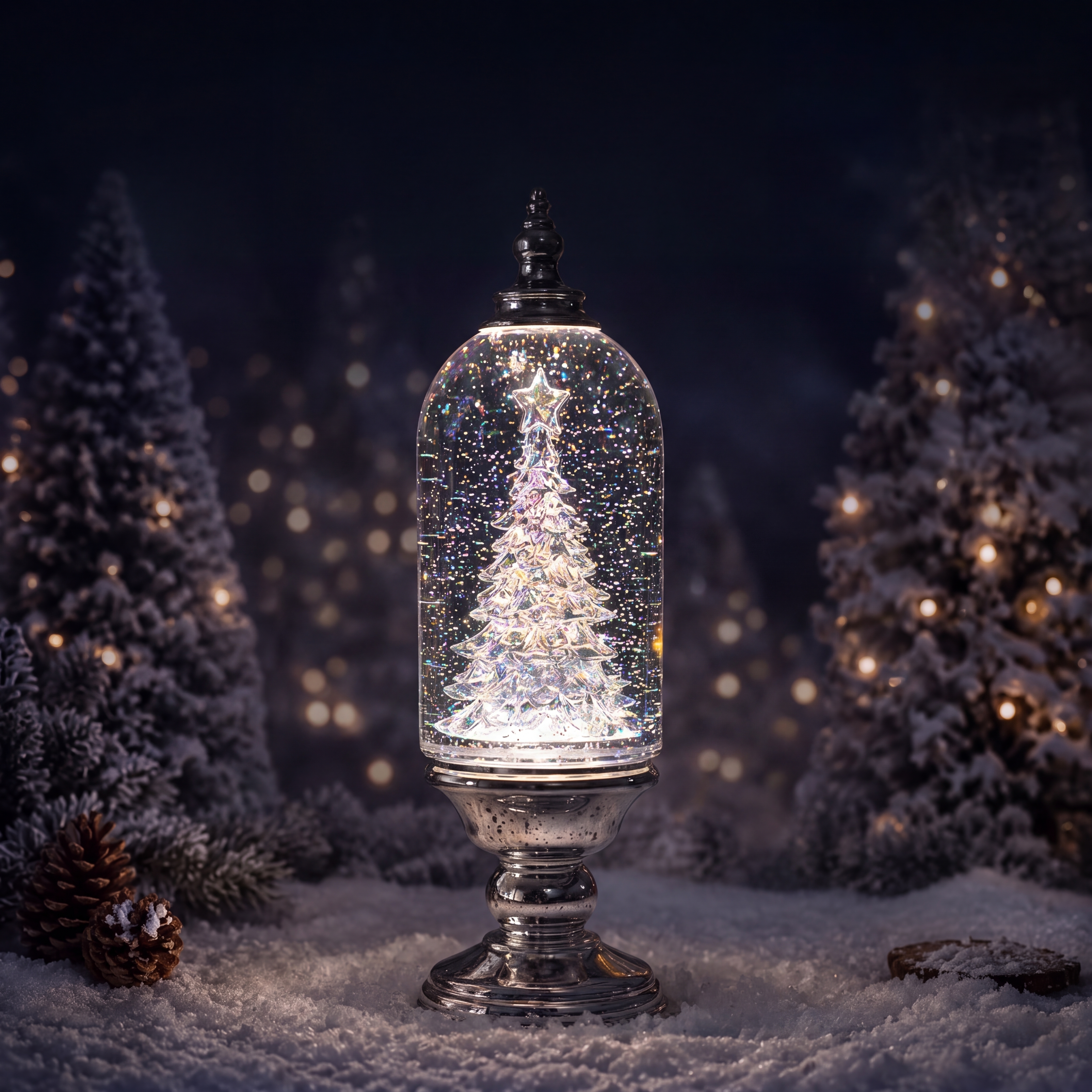 Christmas Lighted Lantern Decor
