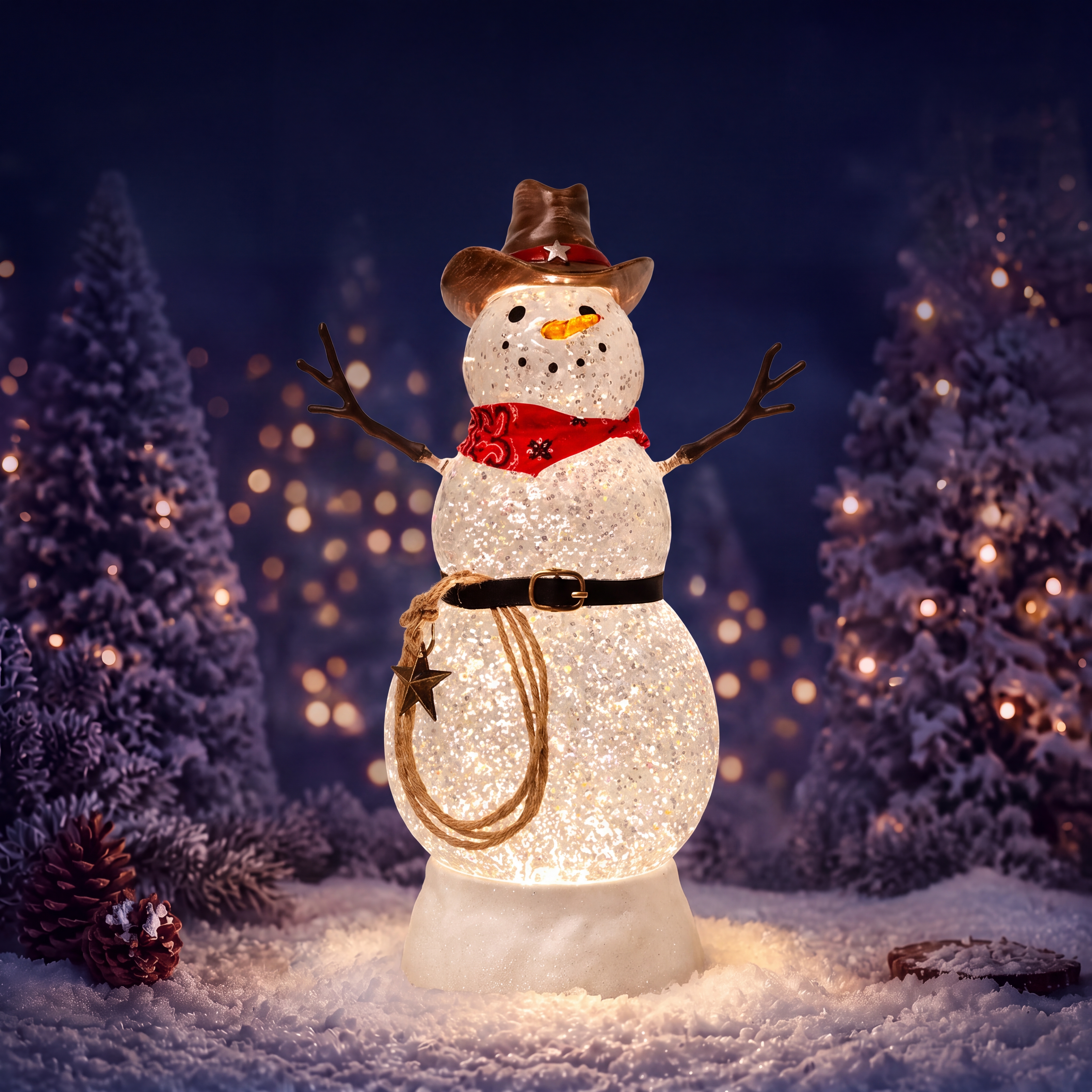 Christmas Lighted Lantern Decor