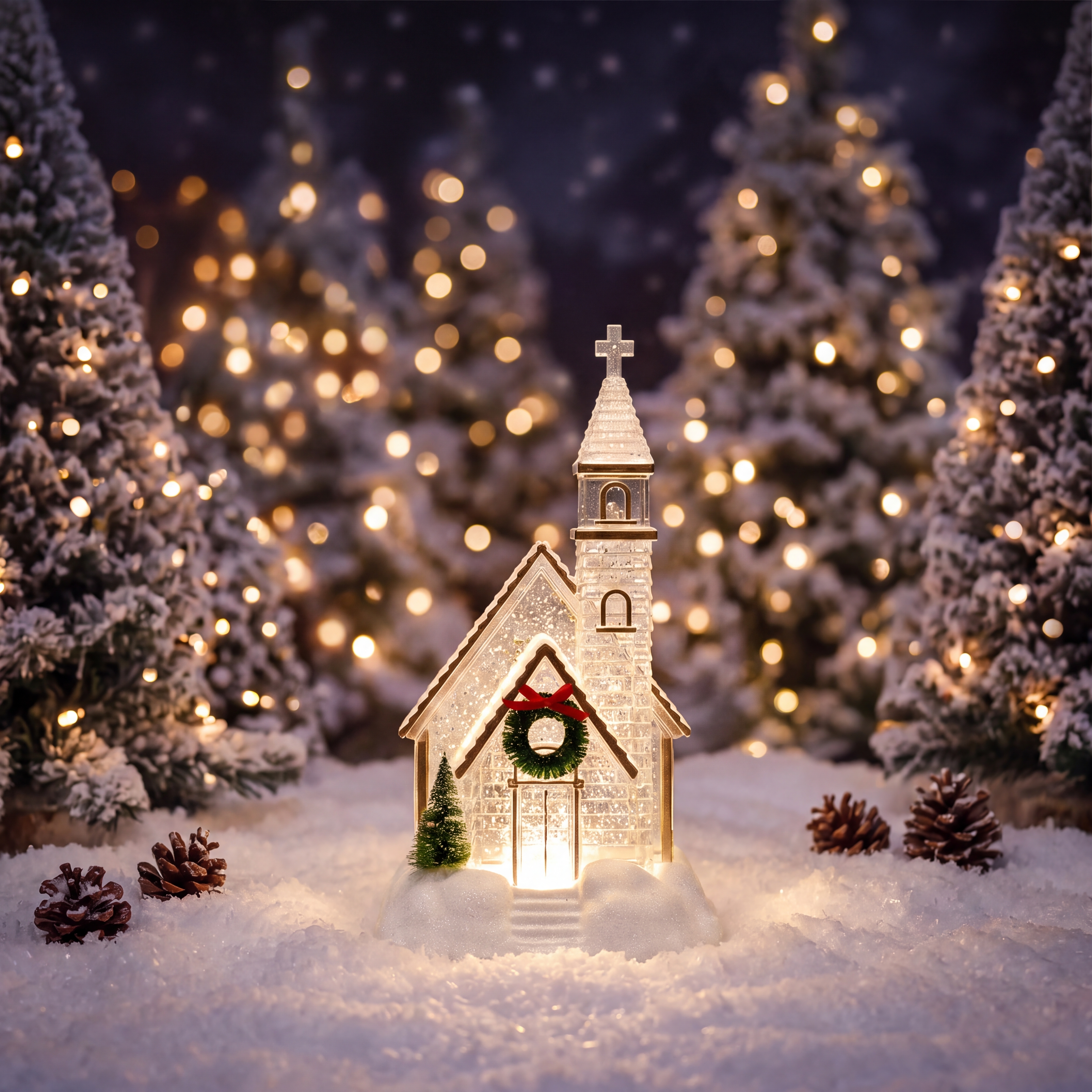 Christmas Lighted Lantern Decor