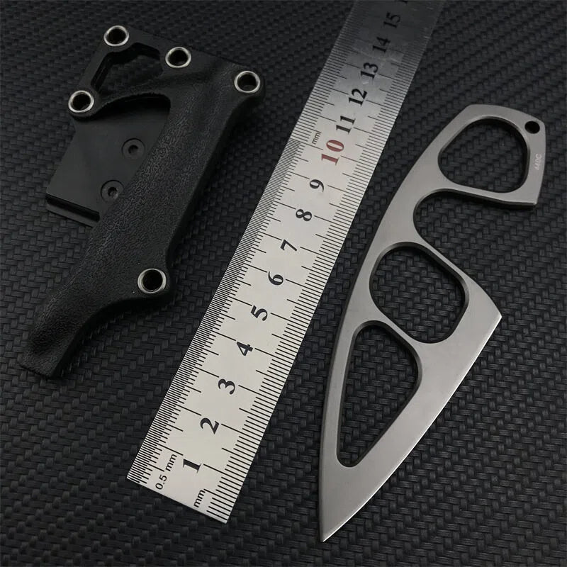 TyiiPlus Tactical EDC Knife with Multi-Carry Sheath & Belt Clip