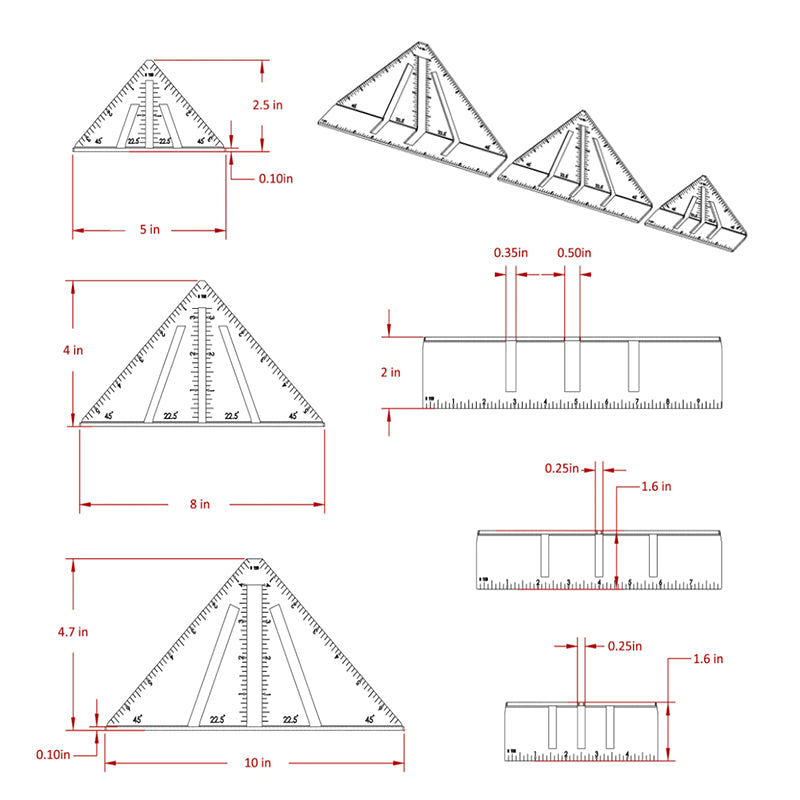 Professional Heavy Duty Metalworking Miter Square