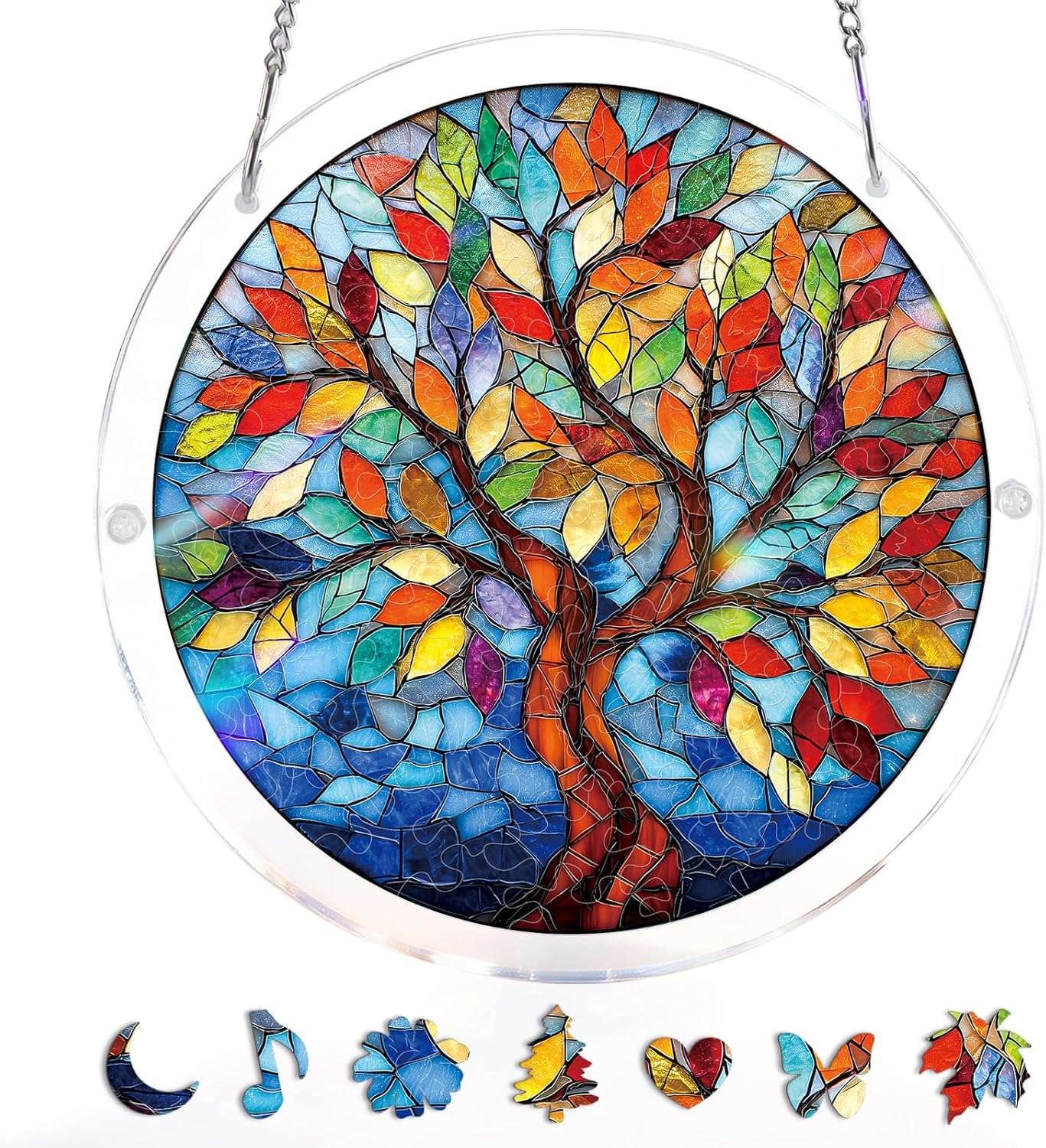 🧩 Stained-Glass Puzzle Kit: A Calm, Colorful Escape for Your Hands & Heart 💖🌿