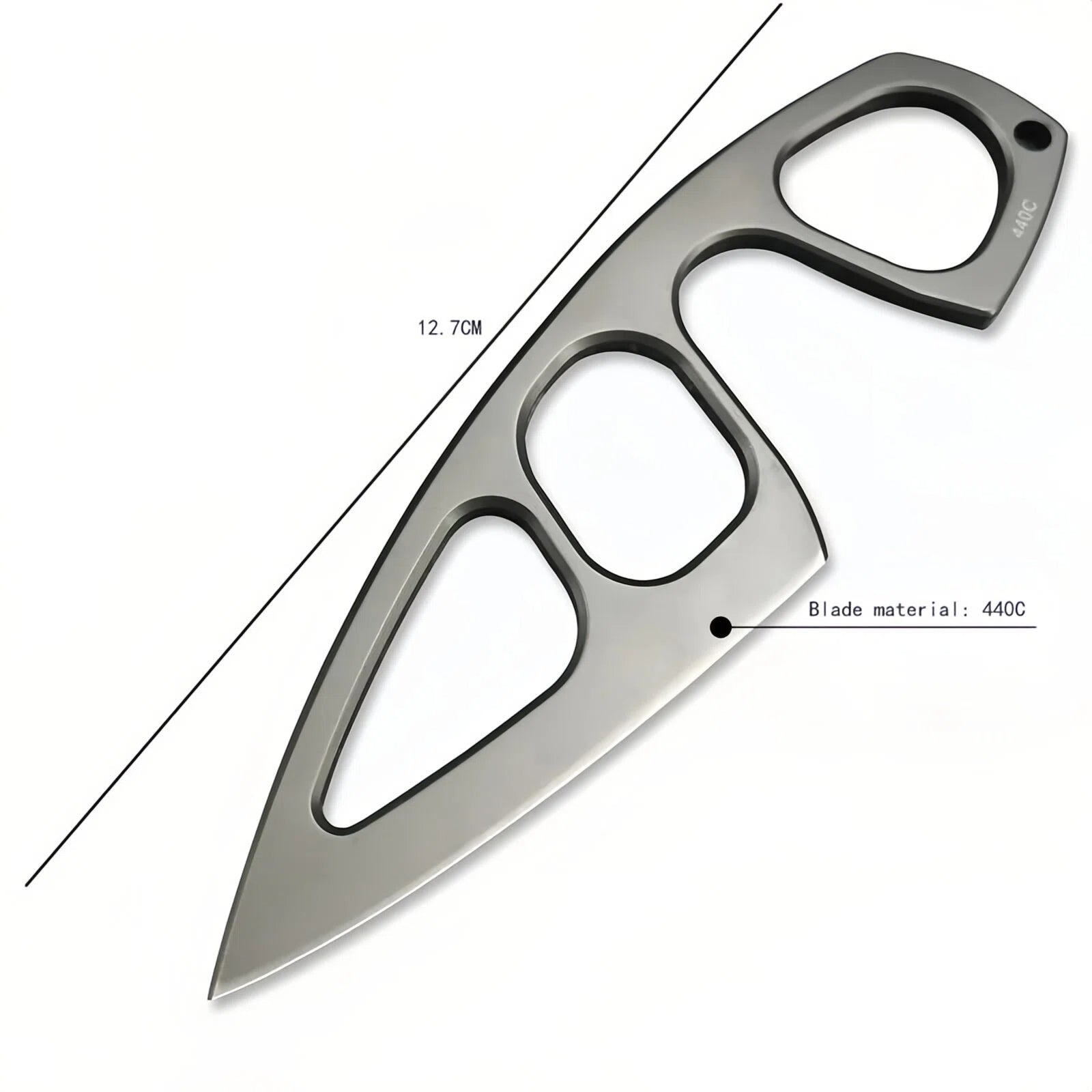 TyiiPlus Tactical EDC Knife with Multi-Carry Sheath & Belt Clip