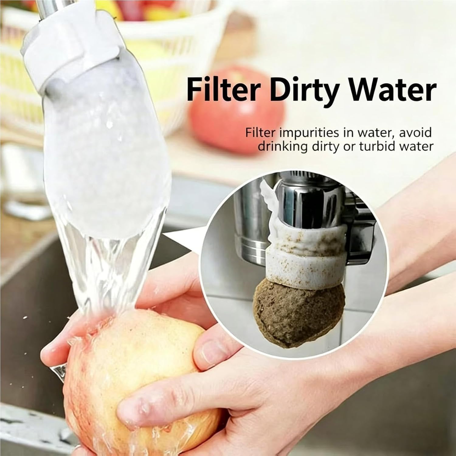 🔥 Last Day: Buy 3 Get 1 Free 🎉🚙Disposable faucet filter bag Protect Your Family from Dirty Tap Water 💧👨‍👩‍👧‍👦