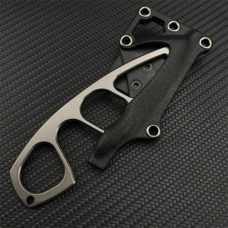 TyiiPlus Tactical EDC Knife with Multi-Carry Sheath & Belt Clip