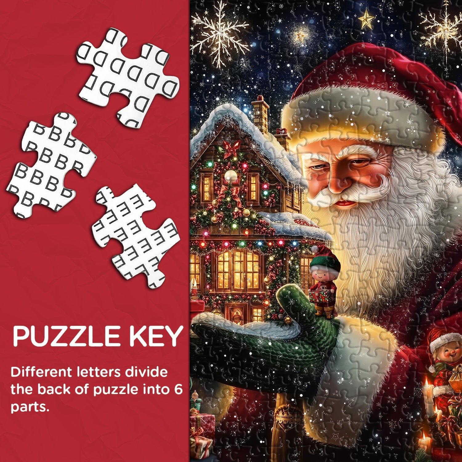 Santa's Magical Workshop Jigsaw Puzzle 1000 Pieces