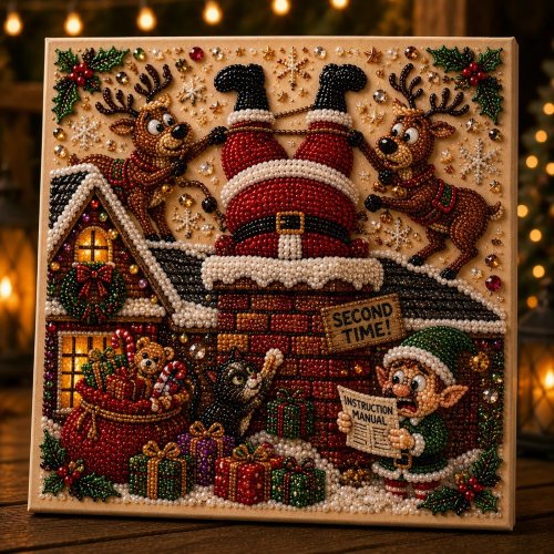 🎄 LAST DAY 49% OFF🧘 Relaxing & Beginner-Friendly🎄 Premium 3D Pearl Christmas Art Kit – ✨Relaxing DIY Craft to Create Stunning Christmas Artwork