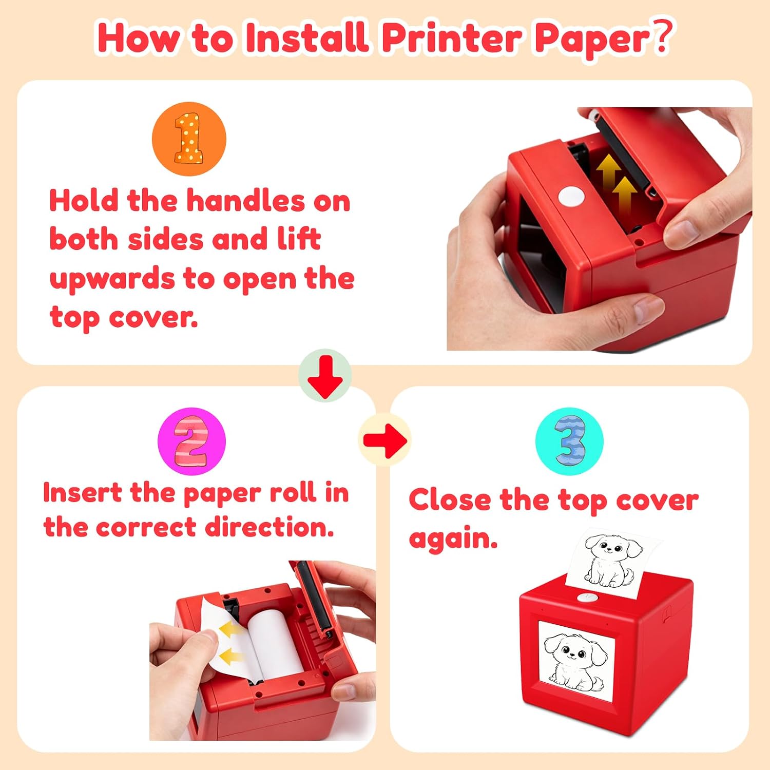 AI Voice-Activated Mini Sticker Printer