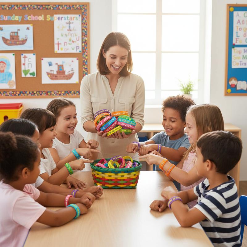 Sunday School Christian bracelets