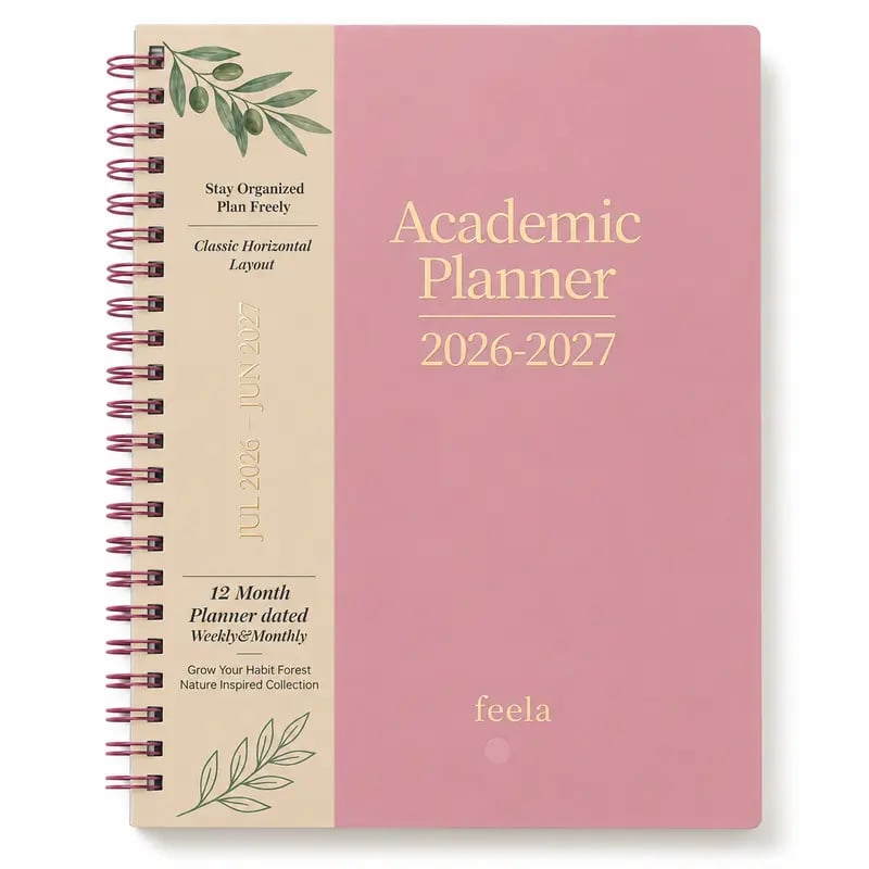 🧑‍🏫📔Shuttle Art Academic Year Planner | July 2026- June 2027, Growth Tree Design For School year