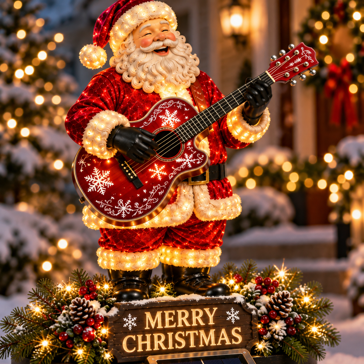 Guitar Santa detail view