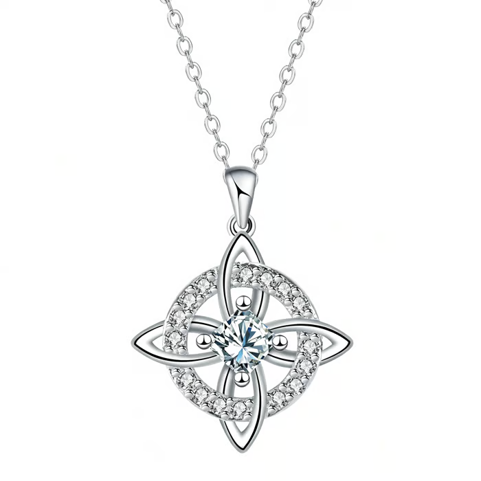 Mystical Birthstone Witches Knot Necklace – Natural Gem🔮💞Protect Your Loved Ones