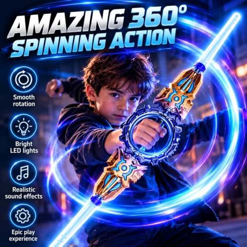 VortexSpinTM 360° Retractable Saber