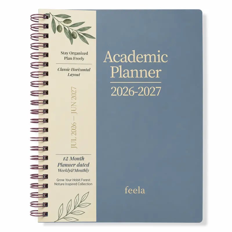 🧑‍🏫📔Shuttle Art Academic Year Planner | July 2026- June 2027, Growth Tree Design For School year
