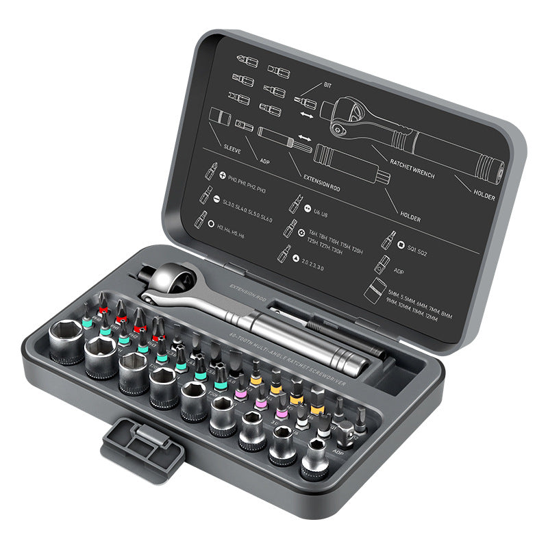 Vistorao™ 40-in-1 Magnetic Mini Ratchet Screwdriver Set for Tight Spaces 🔧