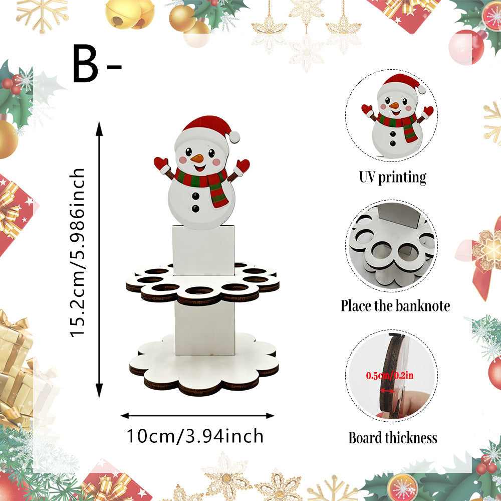 Snowman money holder