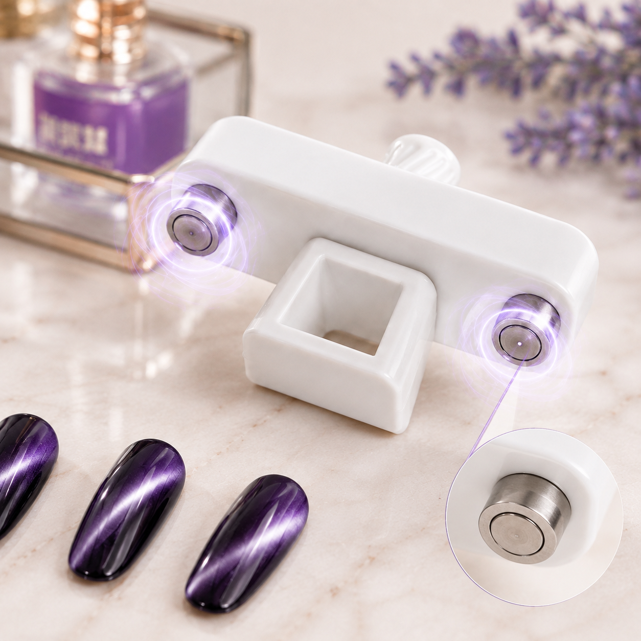 High intensity cat eye gel magnets