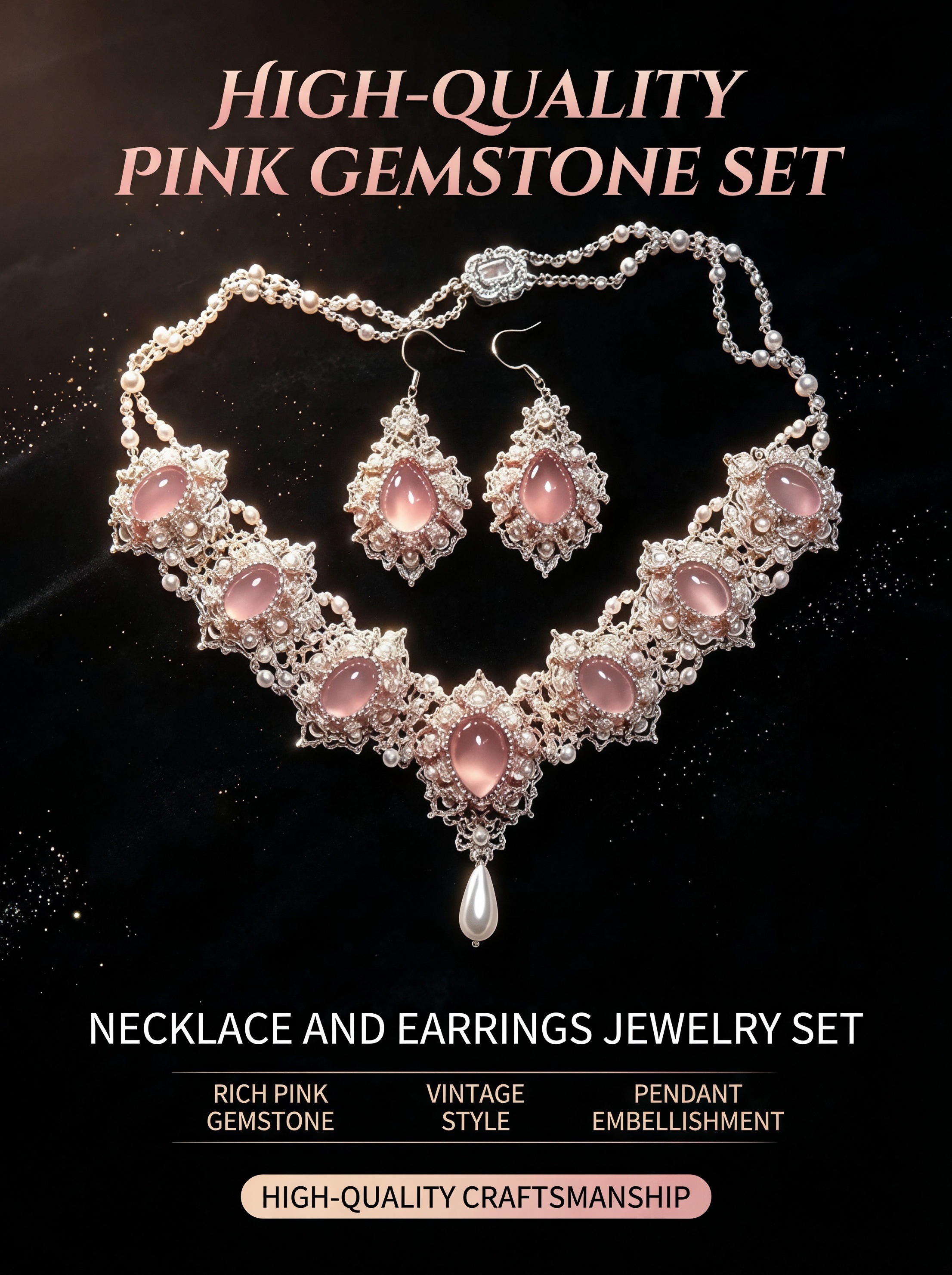 📿✨ Relaxing & Beginner-Friendly — Vintage-Inspired Necklace & Earrings DIY Kit