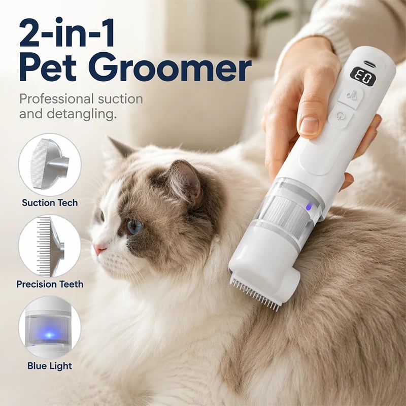🚚50% OFF! -One Comb Removes Loose Hair, Tangles & Fleas—Keep Your Pet Clean and Your Home Hair-Free 🐶🐱✨
