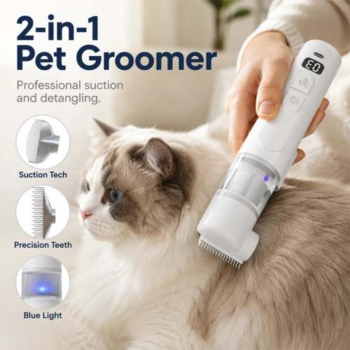 🚚50% OFF! -One Comb Removes Loose Hair, Tangles & Fleas—Keep Your Pet Clean and Your Home Hair-Free 🐶🐱✨