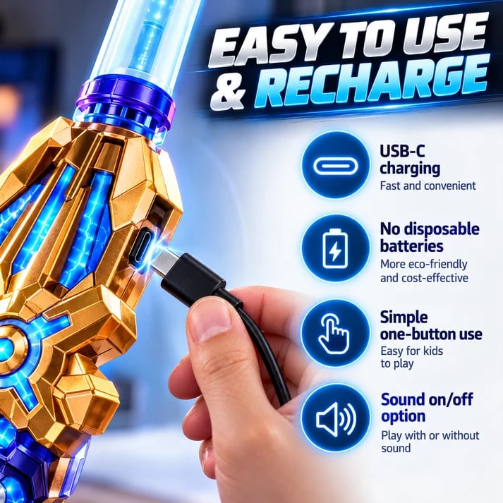 VortexSpinTM 360° Retractable Saber