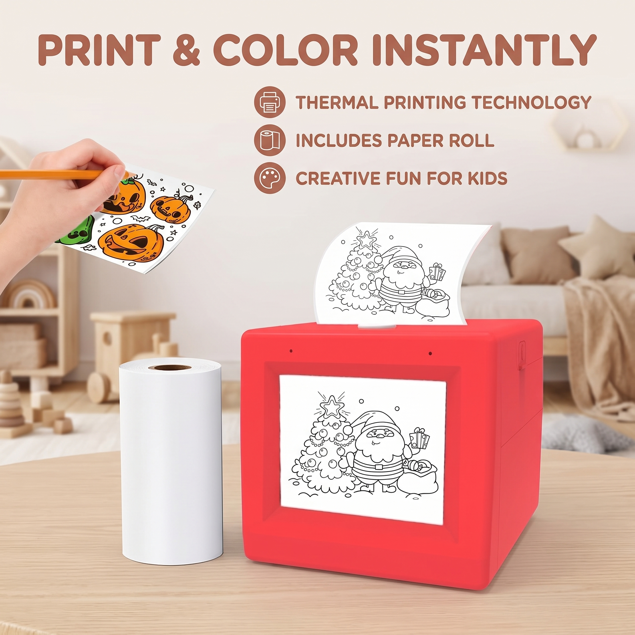 AI Voice-Activated Mini Sticker Printer