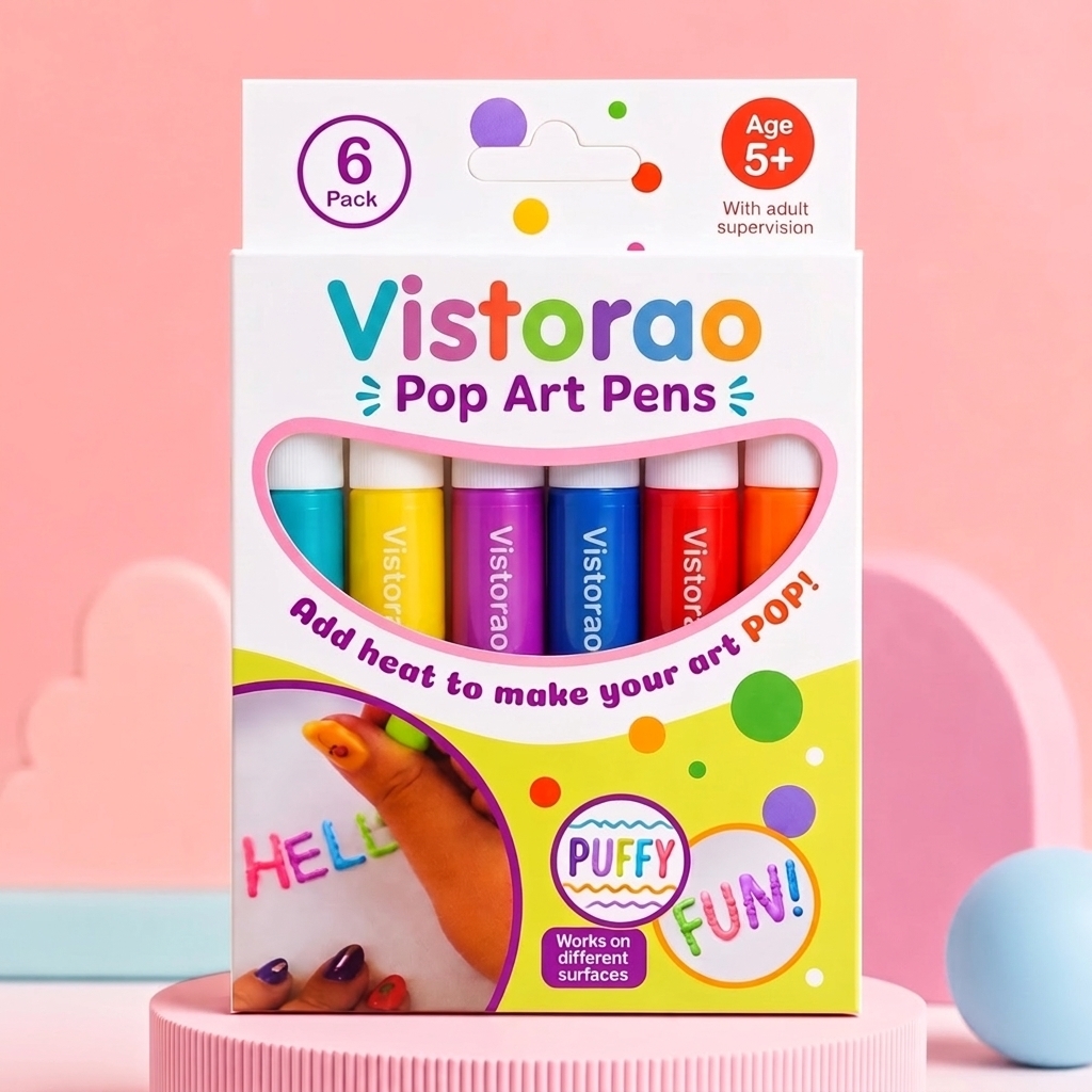 6 Color Vistorao Pop Art Pens