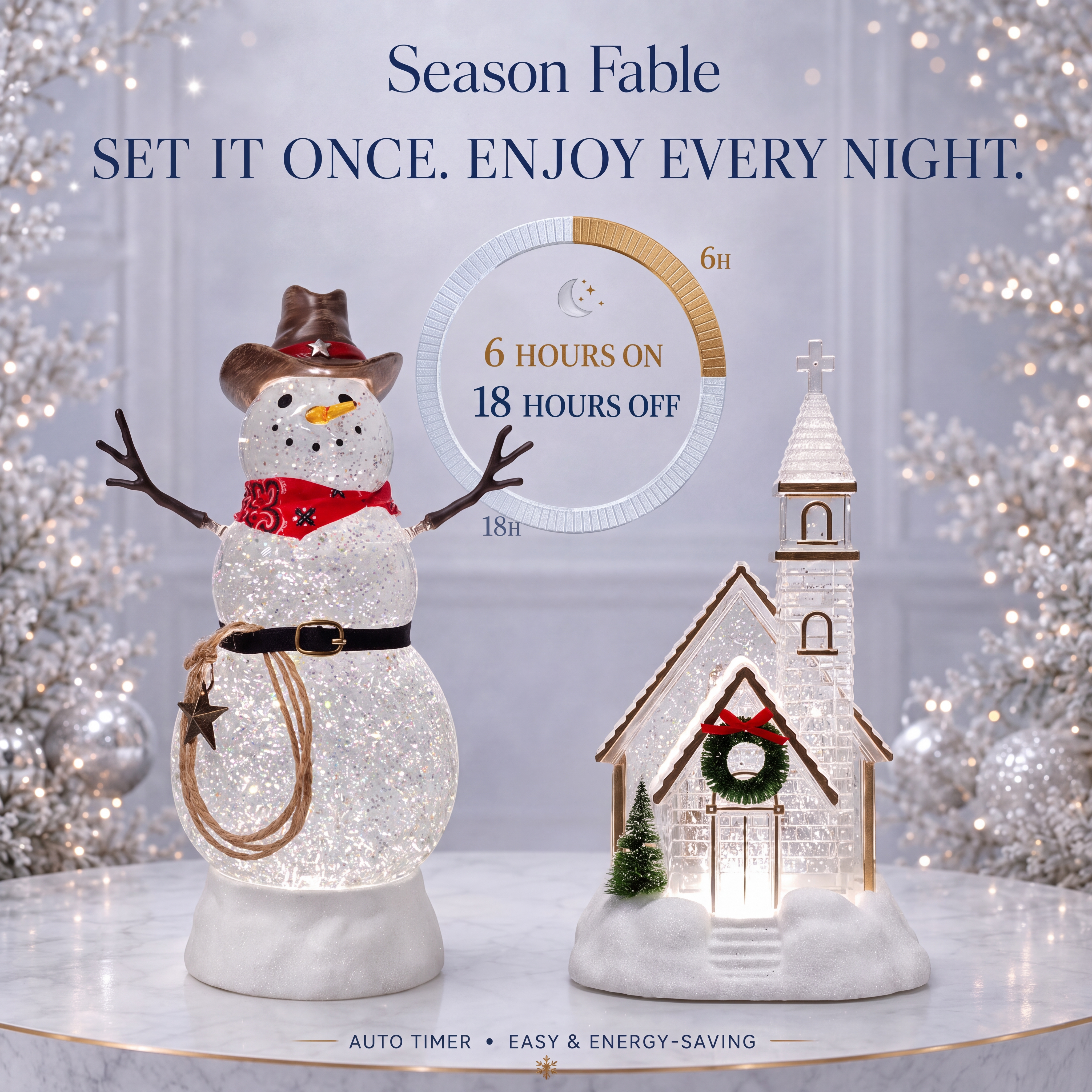 Christmas Lighted Lantern Decor