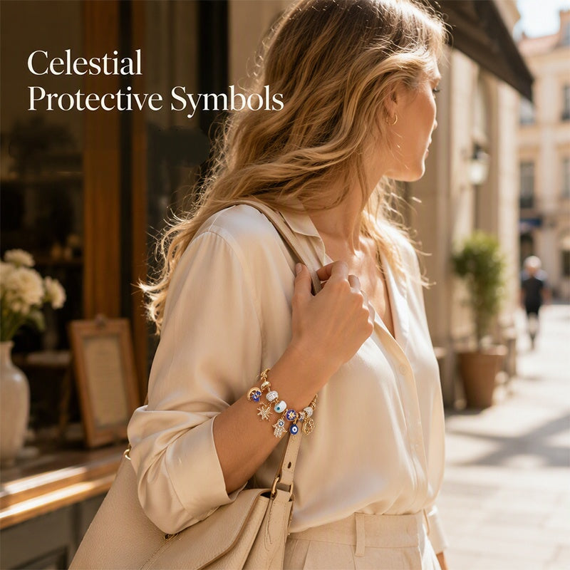 📢📢50% OFF !! ⏰Celestial Sun Moon Charm Bracelet