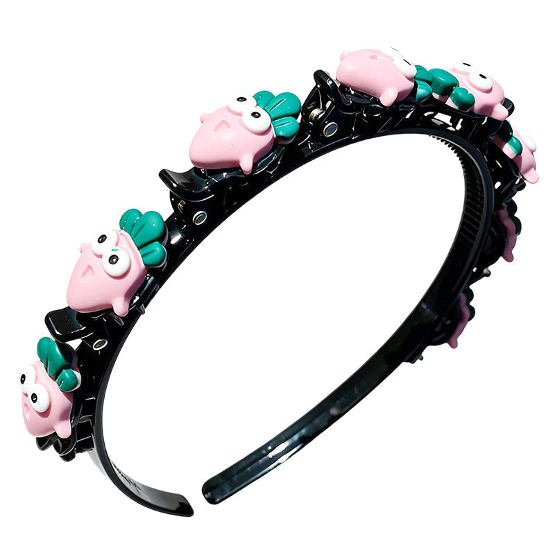 🎀No More Morning Battles Over Hair!-Cartoon Headband with Built-In Braid Clips for Girls | 13 Adorable Designs ✨ 