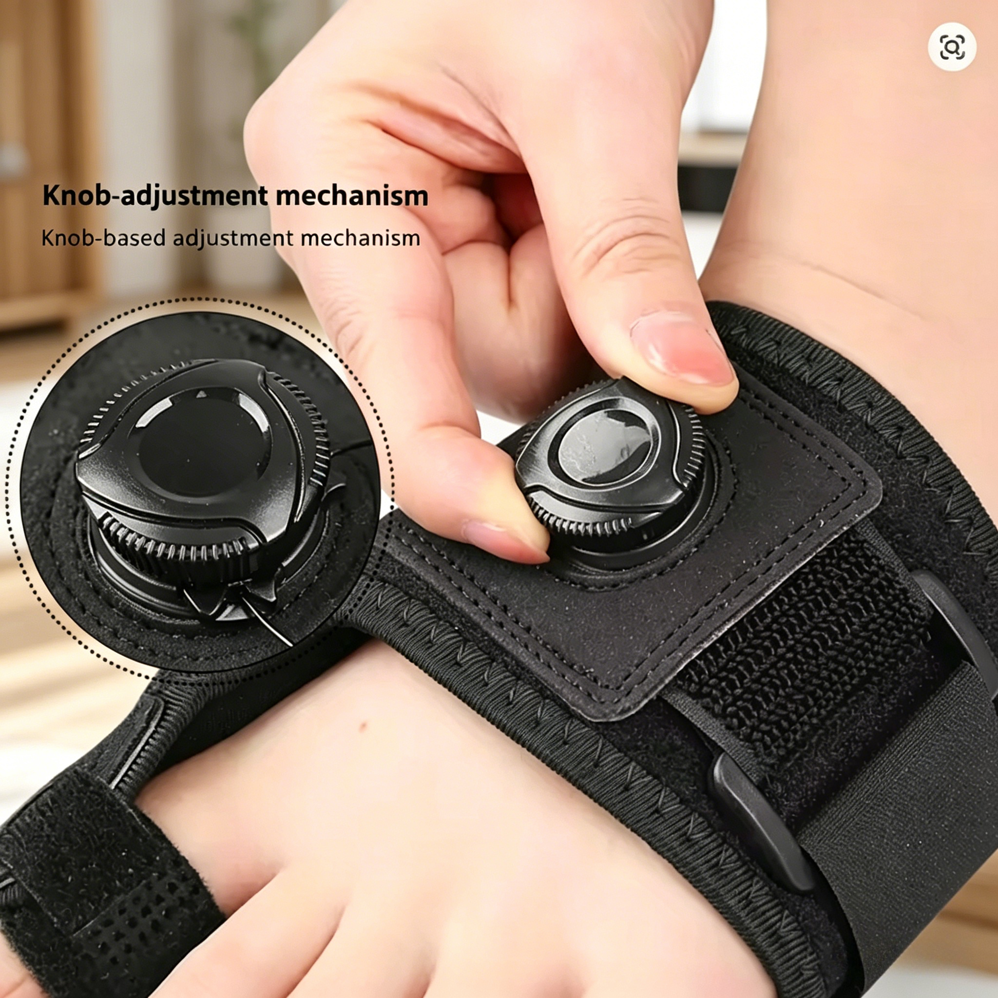 Bunion Corrector Toe Brace - Knob Adjustable Support Strap, Breathable Lightweight Toe Separator for Daily Foot Care