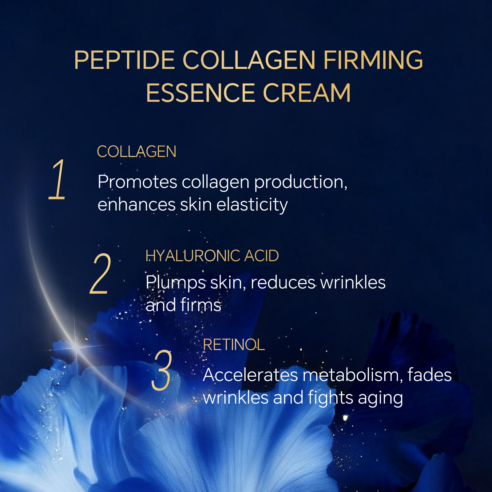 LUMAZO Anti Aging Peptide Collagen Cream, Firming Lifting Anti Wrinkle Face Essence 5ml 2 Pack