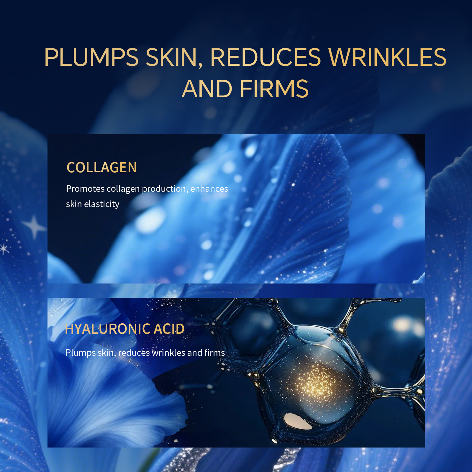 LUMAZO Anti Aging Peptide Collagen Cream, Firming Lifting Anti Wrinkle Face Essence 5ml 2 Pack