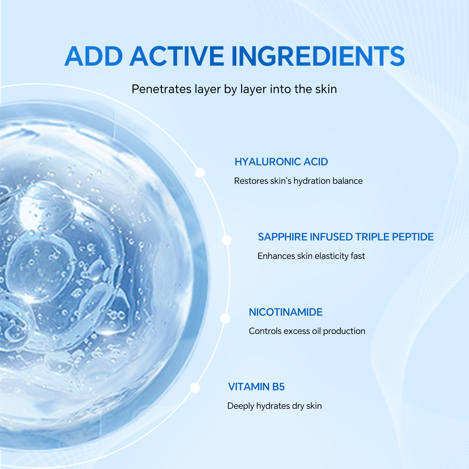 LUMAZO Anti Aging Skin Firming Lotion, Triple Peptide Essence with Niacinamide & Hyaluronic Acid, 200ml Daily Face Moisturizer